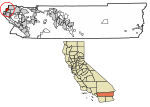 Riverside County California Incorporated and Unincorporated areas Eastvale Highlighted 0621230